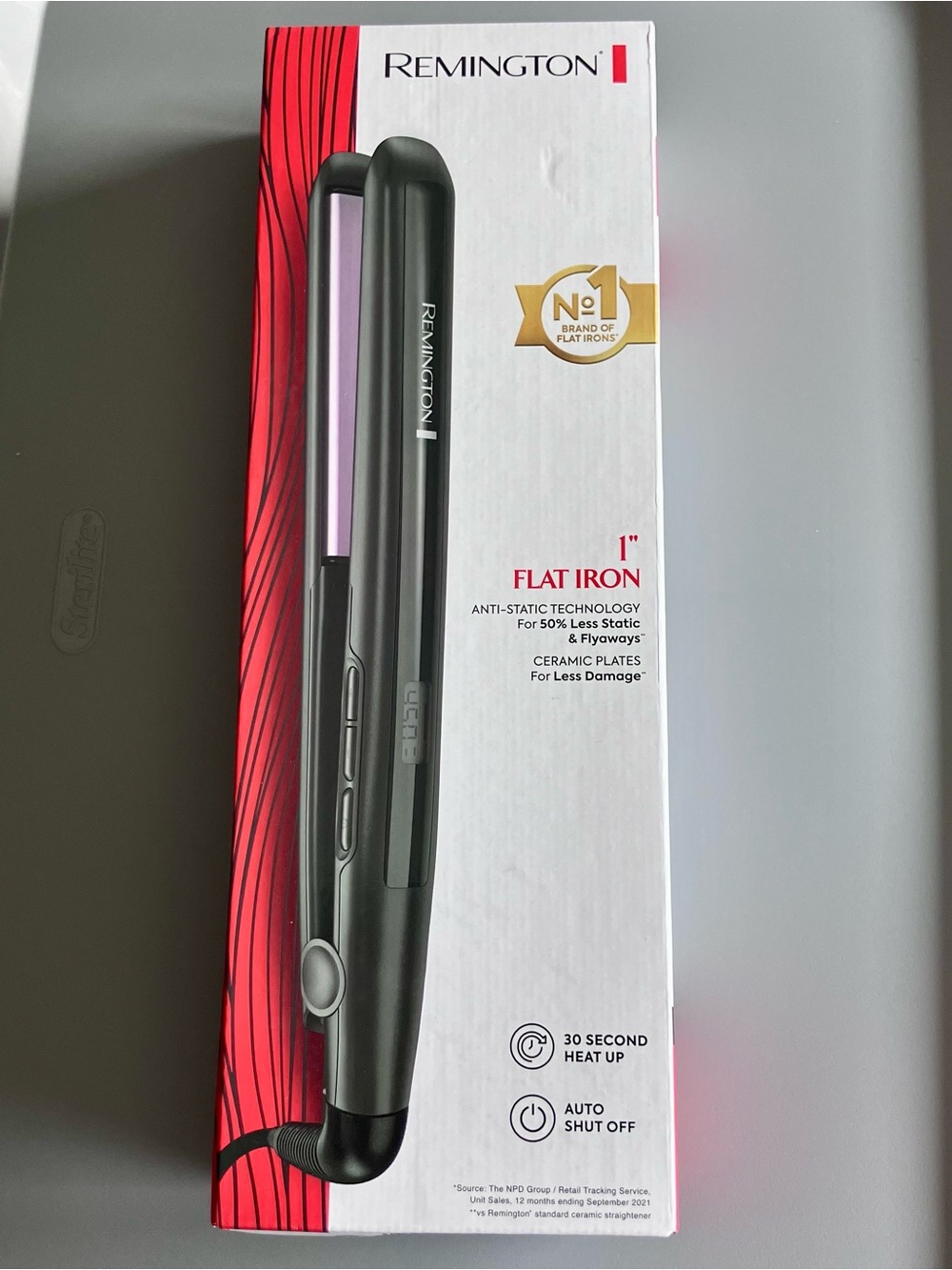 Remington Black Flat Iron with Pink Ceramic Plates